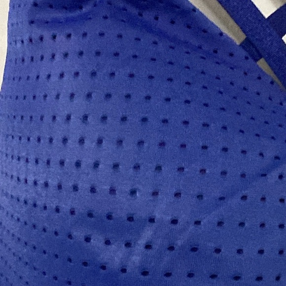 VICTORIA  SECRET PINK SPORT SIZE 32C Blue Strappy Women's Bra BACK BUCKLE CLEAN - Picture 4 of 11